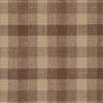 Chesapeake Check Maple by Kasmir Fabric 1375 100% Polyester TAIWAN Not Tested H: 2 inches, V: 2 1/8 inches 54 - 55 - Fabric Carolina - Kasmir