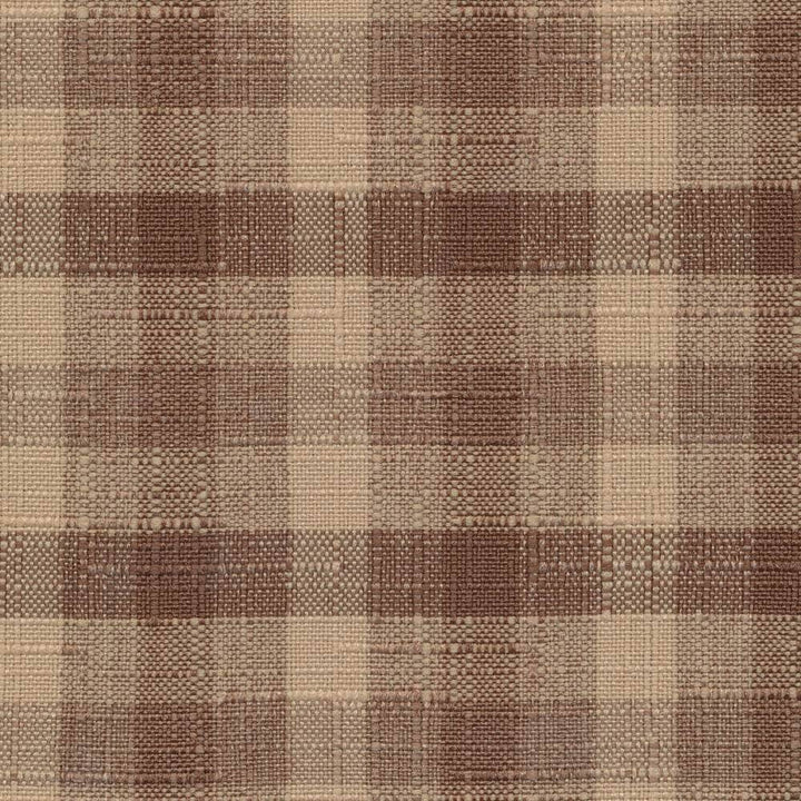 Chesapeake Check Maple by Kasmir Fabric 1375 100% Polyester TAIWAN Not Tested H: 2 inches, V:2 1/8 inches 54 - 55 - Fabric Carolina - Kasmir