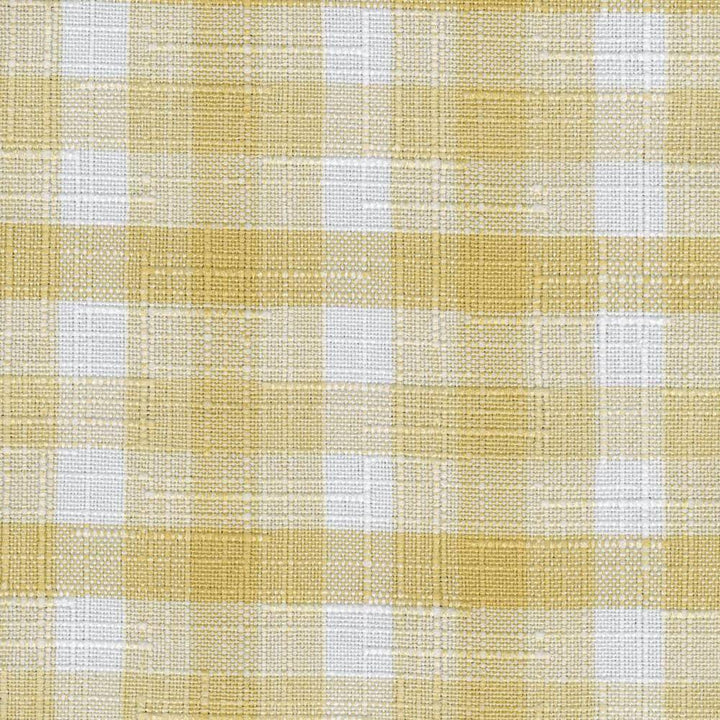 Chesapeake Check Sunshine by Kasmir Fabric 1375 100% Polyester TAIWAN Not Tested H: 2 inches, V:2 1/8 inches 54 - 55 - Fabric Carolina - Kasmir