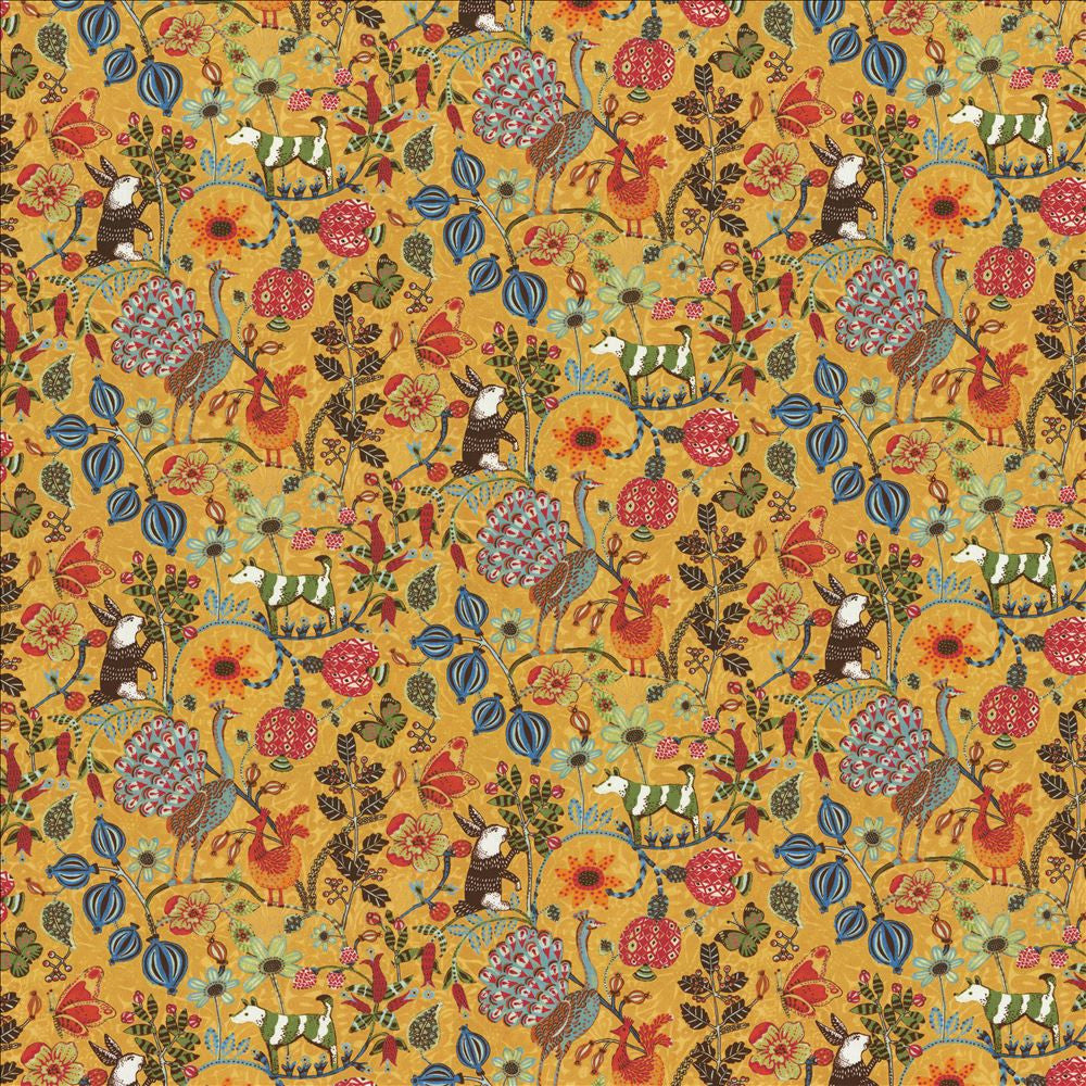 Chessford Gold by Kasmir Fabric 1468 100% Cotton
 INDIA </p><p>Repeat: Horizontal: 27 3/8 inches and Vertical: 16 5/8 inches 54 - Fabric Carolina -