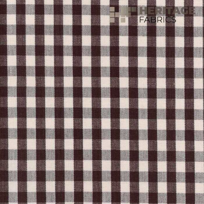 Chester Charcoal by Heritage Designer Fabric - 100% Cotton India 9,000 Horizontal: 0.75" and Vertical: 0.75" 54" - Swanky Fabrics -