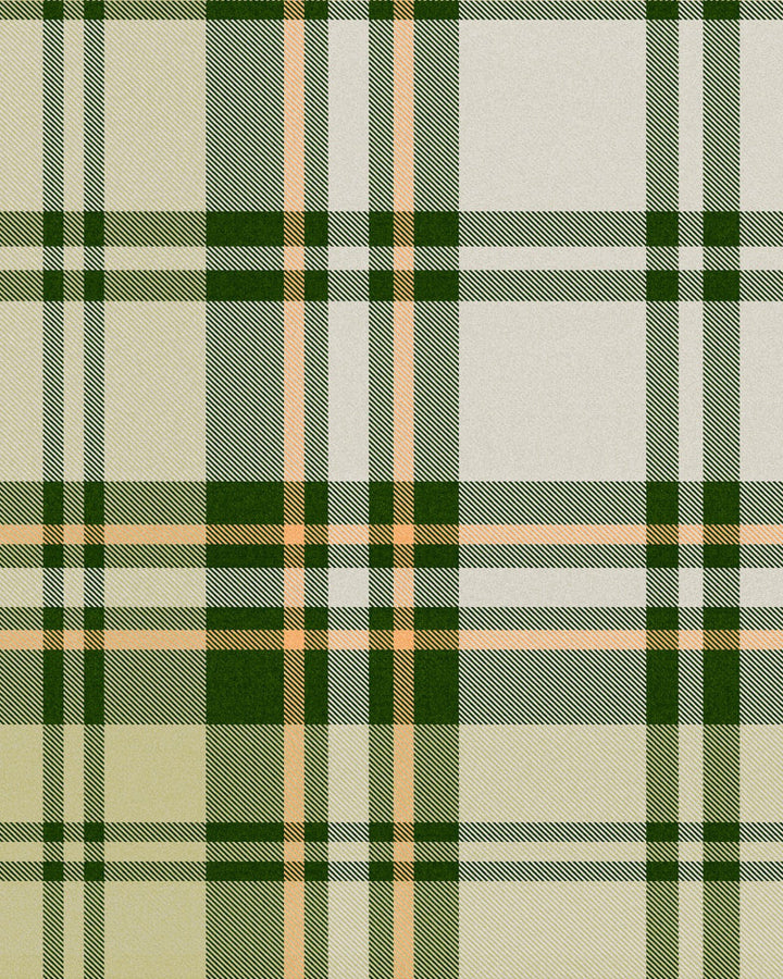Chesterfield Plaid Juniper Wallpaper by Mind the Gap Designer Wallpaper WOODSTOCK '69 LIFESTYLE COLLECTION Satin Matte Made in Europe Paste the wall 1 roll x 20.5 x 10.9 yards - Swanky Fabrics -