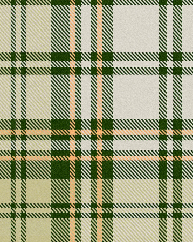 Chesterfield Plaid Juniper Wallpaper by Mind the Gap Designer Wallpaper WOODSTOCK '69 LIFESTYLE COLLECTION Satin Matte Made in Europe Paste the wall 1 roll x 20.5 x 10.9 yards - Swanky Fabrics -