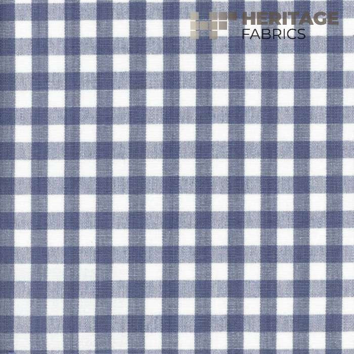Chester French Blue by Heritage Fabric - 100% Cotton India 9,000 Horizontal: 0.75" and Vertical: 0.75" 54" - Fabric Carolina -