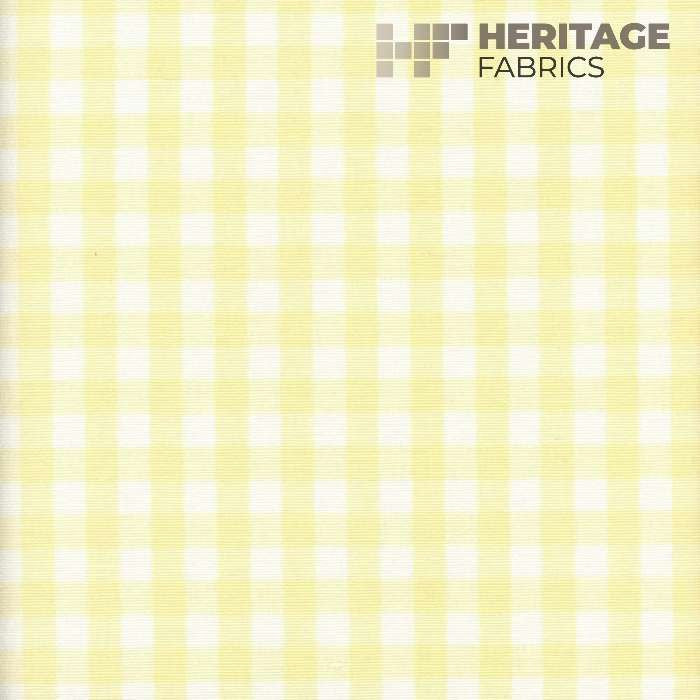 Chester Pale Yellow by Heritage Designer Fabric - 100% Cotton India 9,000 Horizontal: 0.75" and Vertical: 0.75" 54" - Swanky Fabrics -