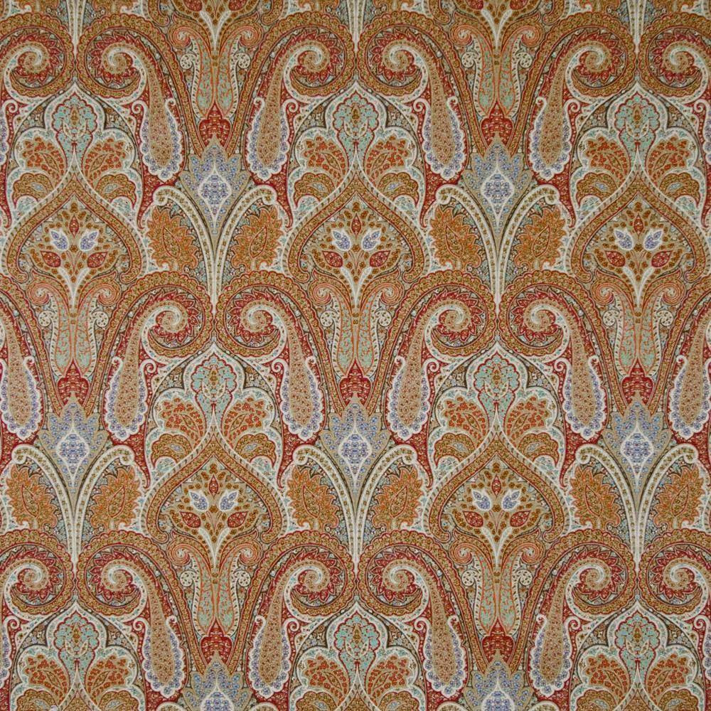 Cheverny Ruby by Kasmir Fabric 1370 100% Cotton PERU 20,000 Wyzenbeek Double Rubs H: 13 4/8 inches, V:25 2/8 inches 54 - Fabric Carolina - Kasmir