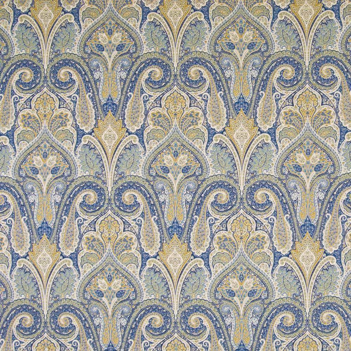 Cheverny Sapphire by Kasmir Fabric 1368 100% Cotton PERU 20,000 Wyzenbeek Double Rubs H: 13 4/8 inches, V:25 2/8 inches 54 - Fabric Carolina - Kasmir