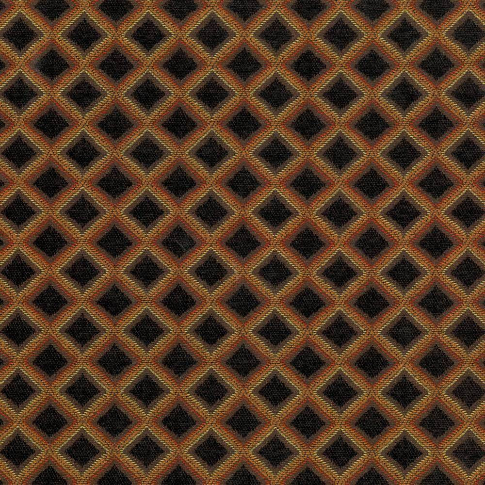 Chevot Diamond Black by Kasmir Fabric 8000 68% Rayon 32% Polyester CHINA 30,000 Wyzenbeek Double Rubs H: 1 4/8 inches, V:1 4/8 inches 54 - 56 - Fabric Carolina - Kasmir