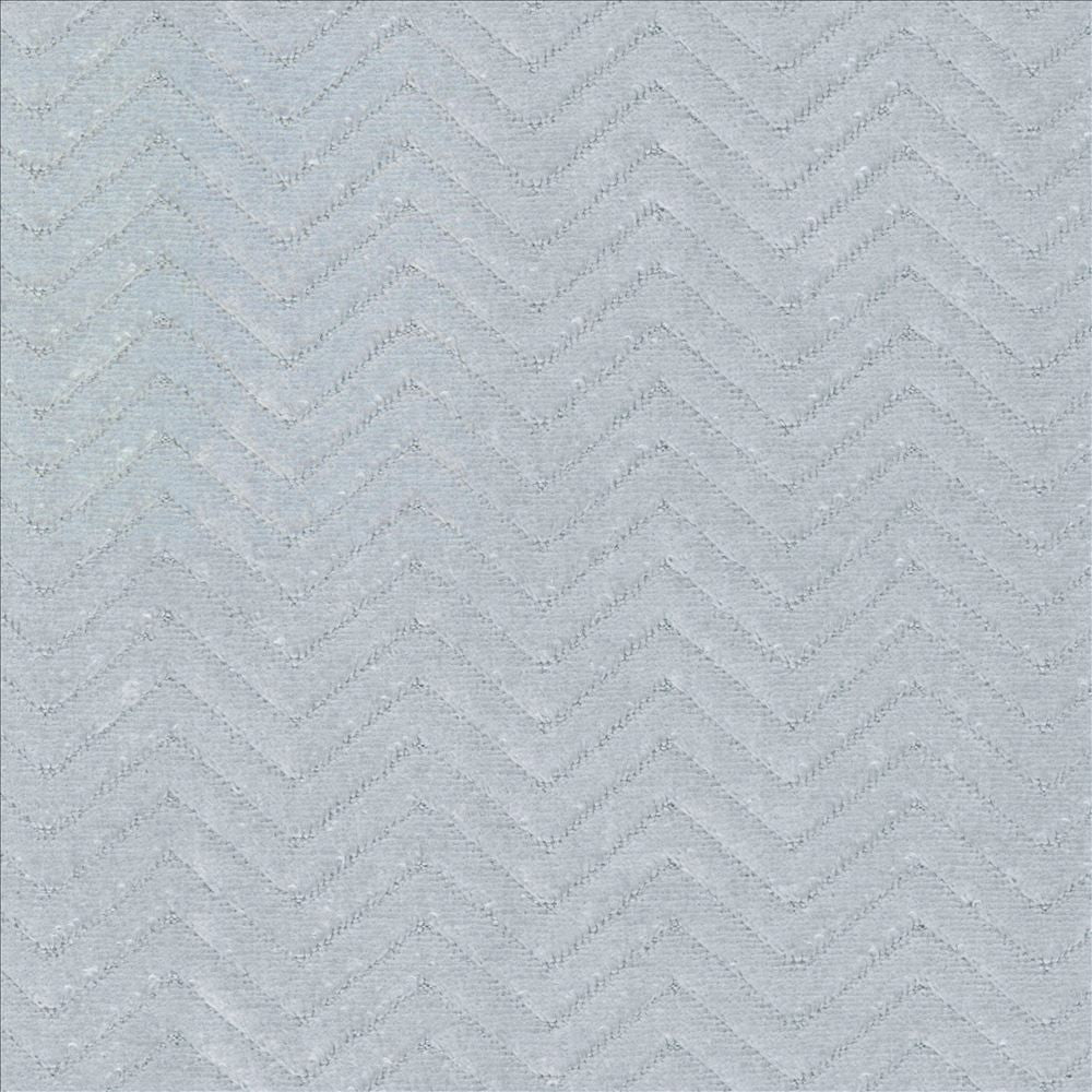 Chevreau Chevron Sky by Kasmir Fabric 5097 100% Polyester CHINA 60,000 Wyzenbeek Double Rubs Horizontal: 1 2/8 inches and Vertical: 2/8 inches 56 - Fabric Carolina -