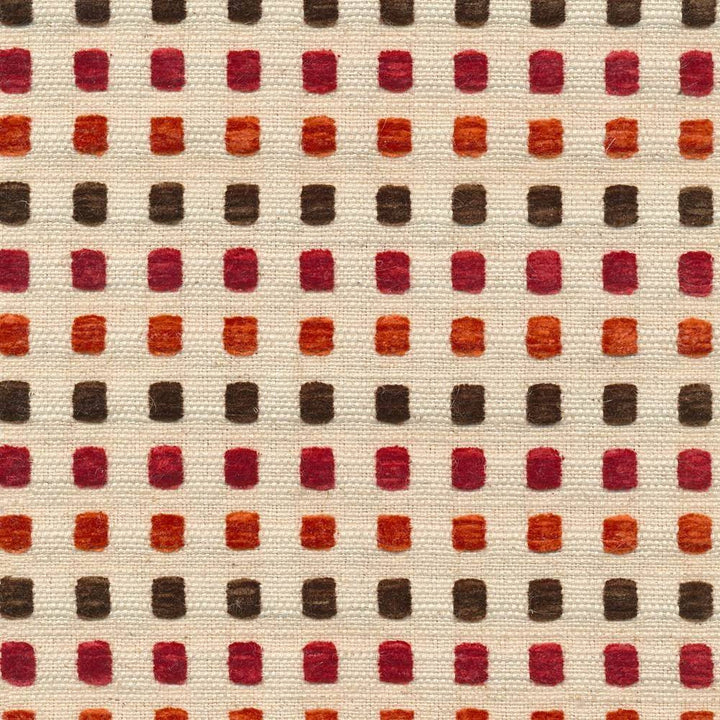 Chiclet Paprika by Kasmir Fabric 1369 48% Acrylic 25% Polyester 22% Viscose 5% Linen TURKEY 12,000 Martindale Cycles H: 4/8 inches, V:1 4/8 inches 54 - 55 - Fabric Carolina - Kasmir