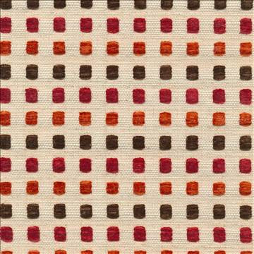 Chiclet Paprika by Kasmir Fabric 1369 48% Acrylic 25% Polyester 22% Viscose 5% Linen TURKEY 12,000 Martindale Cycles H: 4/8 inches, V: 1 4/8 inches 54 - 55 - Fabric Carolina - Kasmir