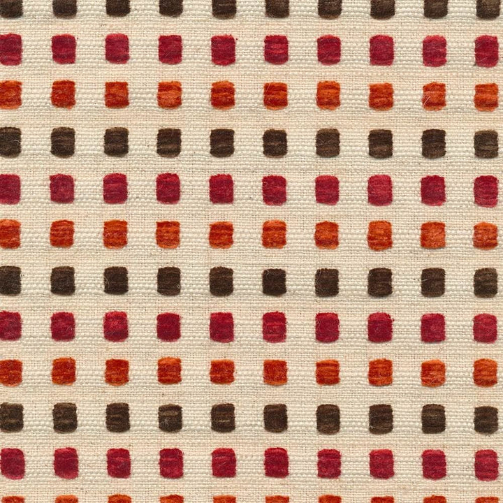Chiclet Paprika by Kasmir Fabric 1369 48% Acrylic
25% Polyester
22% Viscose
5% Linen
 TURKEY </p><p>Repeat: Horizontal: 4/8 inches and Vertical: 1 4/8 inches 54 - 55 - Fabric Carolina -