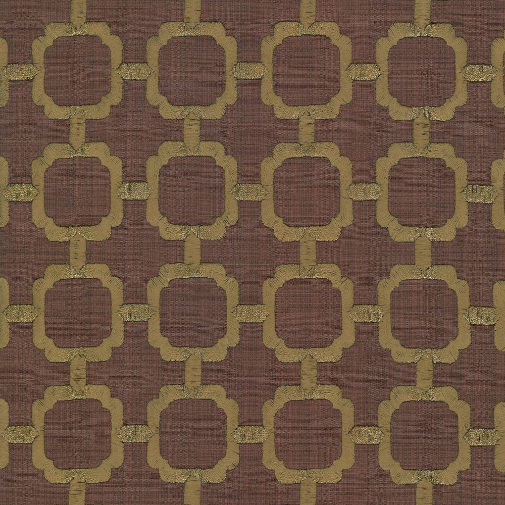 Chignon Cinnabar by Kasmir Fabric 1440 65% Cotton
35% Polyester
Embroidery
100% Rayon
 INDIA </p><p>Repeat: Horizontal: 2 1/8 inches and Vertical: 2 inches 51 - 55 - Fabric Carolina -