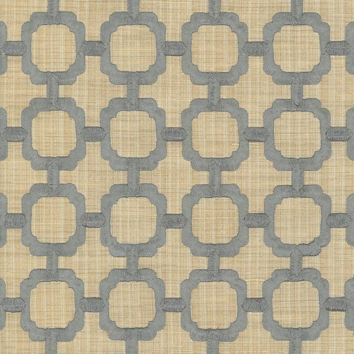 Chignon Riverbank by Kasmir Fabric 1441 65% Cotton 35% Polyester Embroidery Contents 100% Rayon INDIA 3,000 Wyzenbeek Double Rubs H: 2 1/8 inches, V:2 inches 51 - 55 - Fabric Carolina - Kasmir