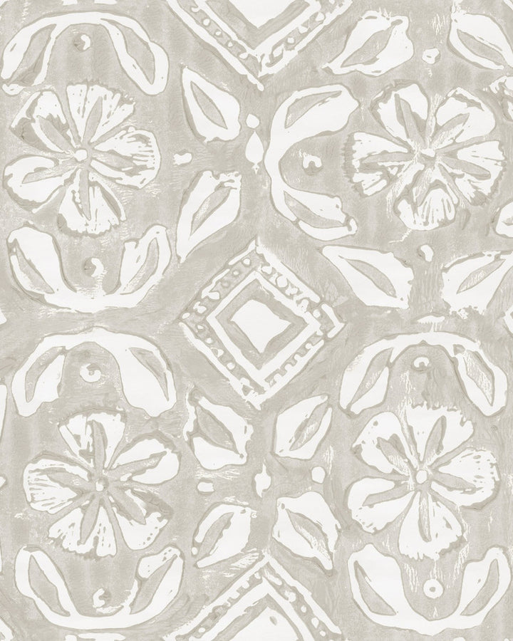 CHIMNEY CAKE Icing Wallpaper (WP20799) by Mind The Gap | WP20799 | MINNIE KEMP X MINDTHEGAP | 1 roll x 20.47 x 354.33 in | 0.52m / 20.5in | 9m / 354in | 4.68mp | 50cm / 19.6in | Grey, White | Non-woven | Paste the wall | 1-roll in a box | Fabric Carolina | https://www.fabriccarolina.com/