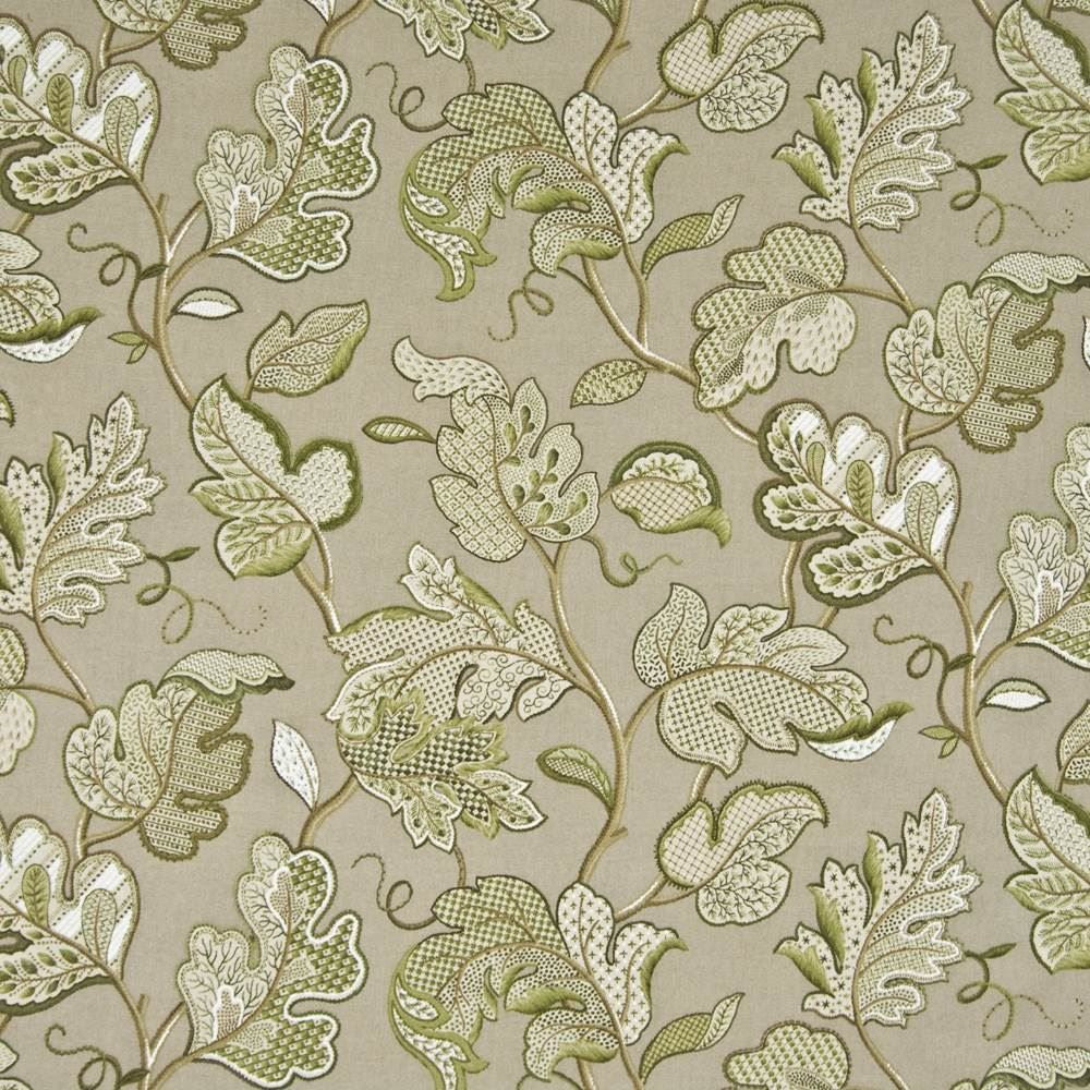 Chiswick Garden Leaf by Kasmir Fabric 1371 89% Cotton
11% Rayon
 USA </p><p>Repeat: Horizontal: 54 inches and Vertical: 27 inches 54 - Fabric Carolina -