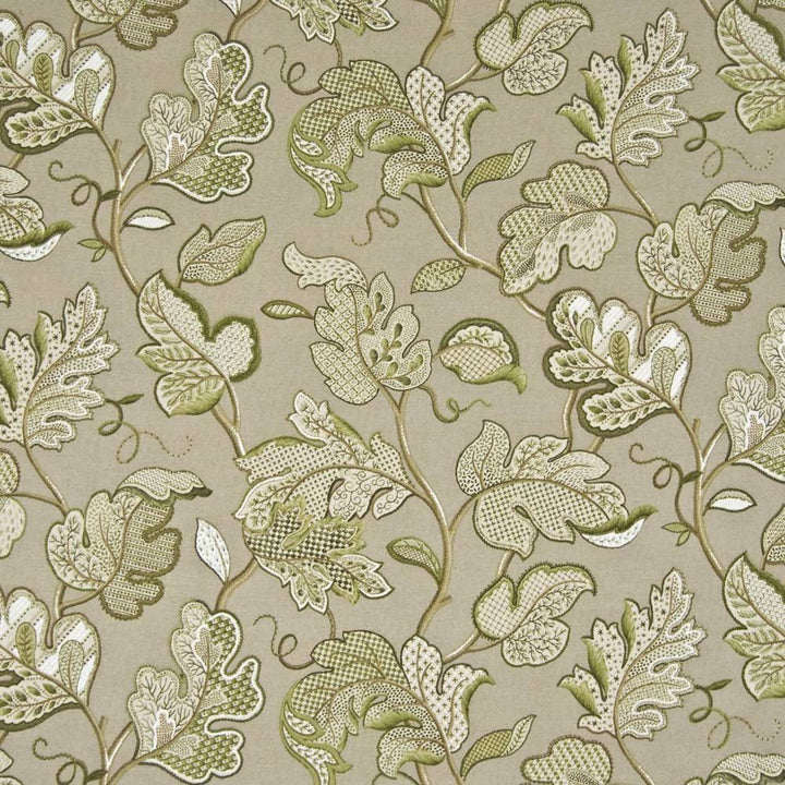 Chiswick Garden Leaf by Kasmir Fabric 1371 89% Cotton 11% Rayon USA 15,000 Wyzenbeek Double Rubs H: 54 inches, V:27 inches 54 - Fabric Carolina - Kasmir