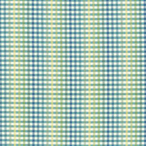 Chloe Check Cabana Blue by Kasmir Fabric