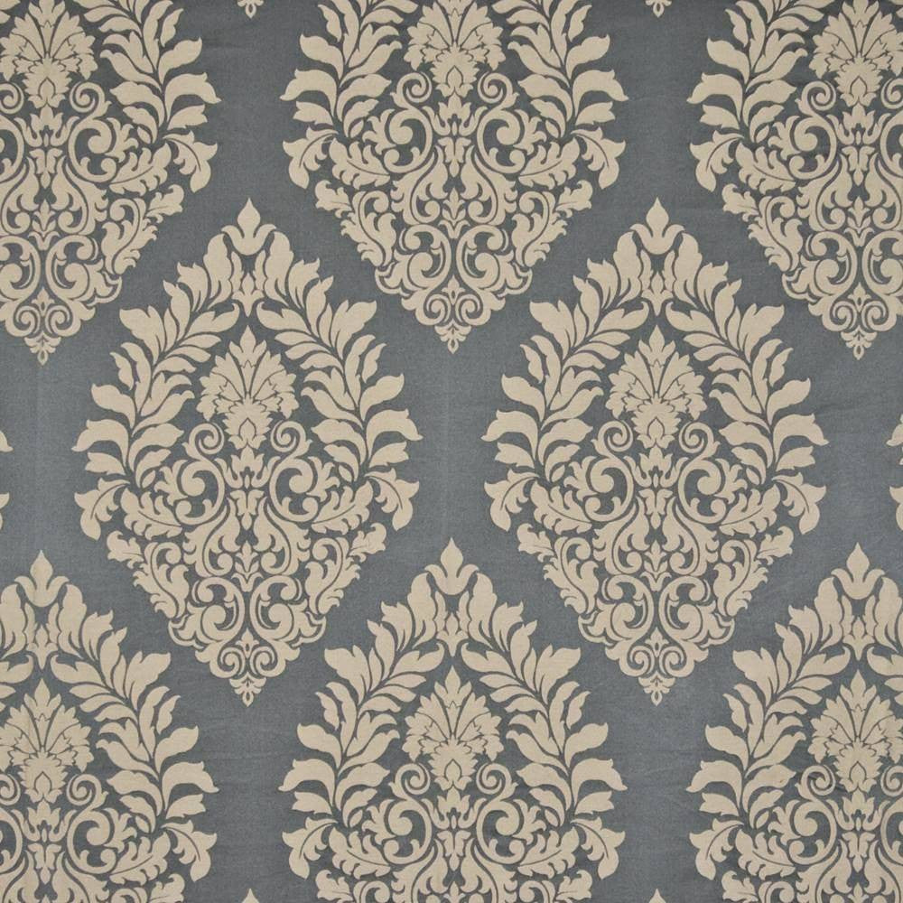 Christofle Platinum by Kasmir Fabric 1392 58% Viscose 42% Polyester CHINA 30,000 Wyzenbeek Double Rubs H: 14 1/8 inches, V:23 5/8 inches 56 - 58 - Fabric Carolina - Kasmir