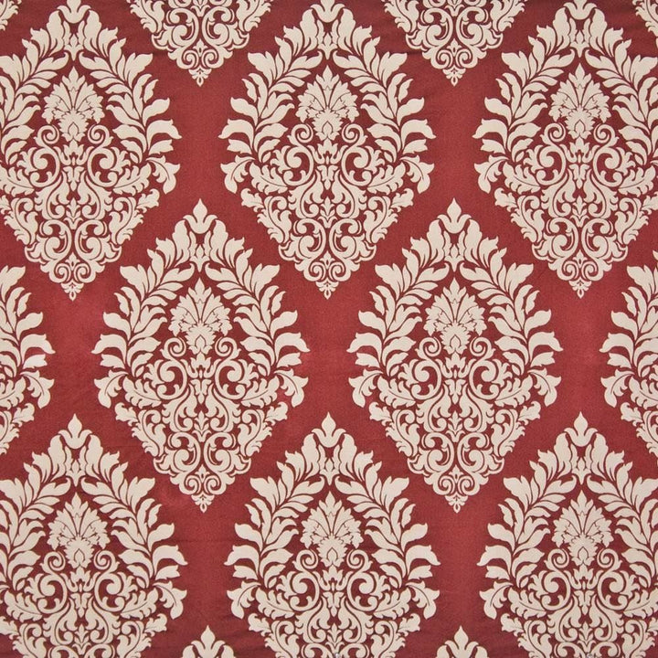 Christofle Ruby by Kasmir Fabric 1392 58% Viscose
42% Polyester
 CHINA 30,000 Wyzenbeek Double Rubs </p><p>Repeat: Horizontal: 14 1/8 inches and Vertical: 23 5/8 inches 56 - Fabric Carolina -