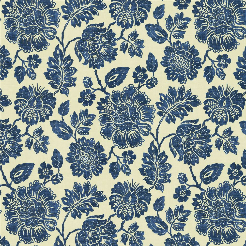 Chromia Indigo by Kasmir Fabric 5143 100% Cotton
 SPAIN </p><p>Repeat: Horizontal: 27 inches and Vertical: 27 inches 54 - Fabric Carolina -
