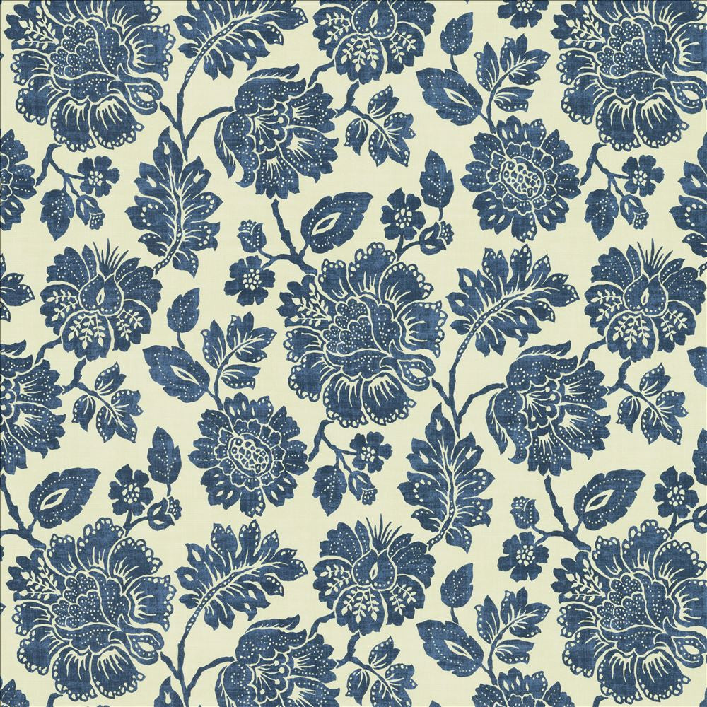 Chromia Indigo by Kasmir Fabric 5143 100% Cotton
 SPAIN </p><p>Repeat: Horizontal: 27 inches and Vertical: 27 inches 54 - Fabric Carolina -