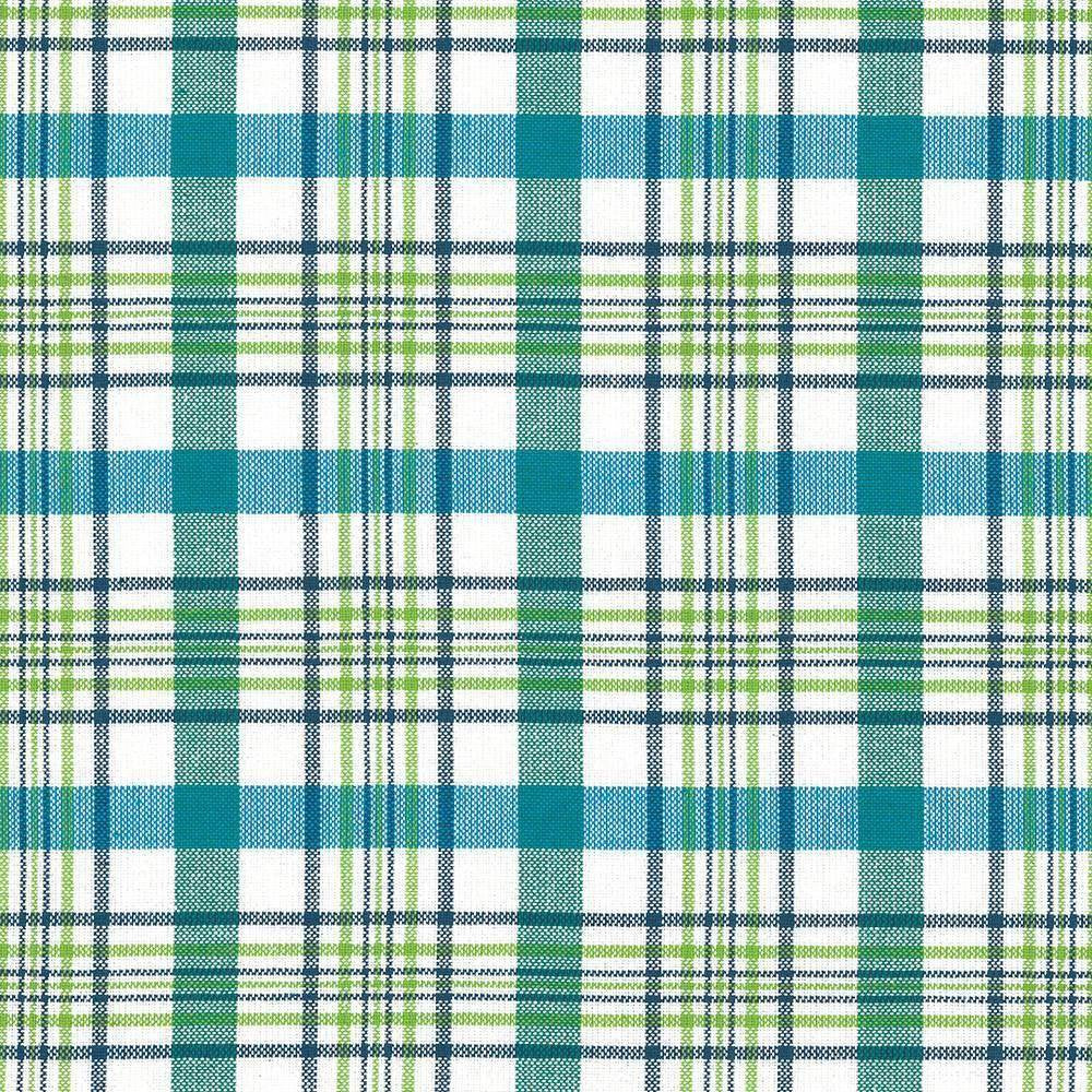 Cicero Plaid Isle Waters by Kasmir Fabric 5072 100% Cotton INDIA 30,000 Wyzenbeek Double Rubs H: 3 inches, V:3 inches 54 - Fabric Carolina - Kasmir