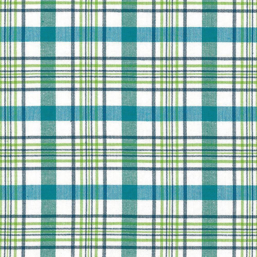 Cicero Plaid Isle Waters by Kasmir Fabric 5072 100% Cotton INDIA 30,000 Wyzenbeek Double Rubs Horizontal: 3 inches and Vertical: 3 inches 54 - Fabric Carolina -