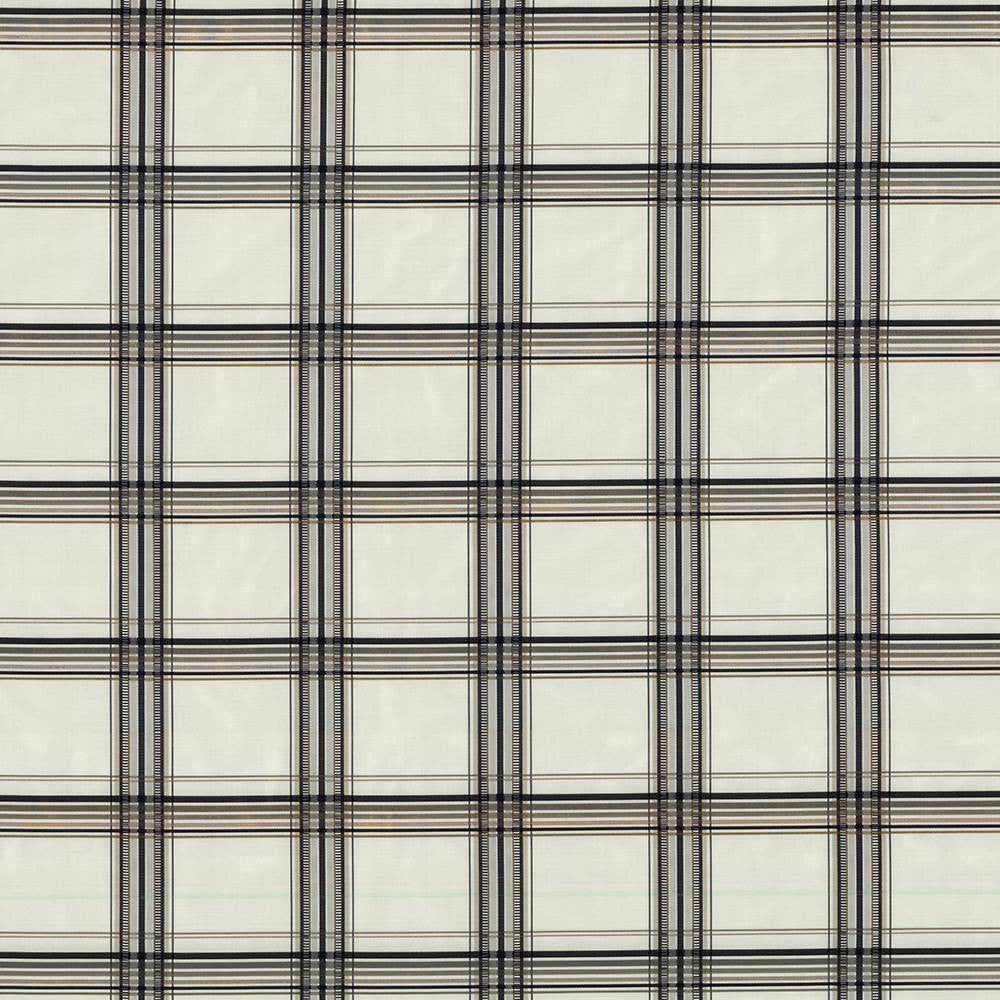 Cimarron Plaid Pebble by Kasmir Fabric 1421 100% Polyester TURKEY 21,000 Wyzenbeek Double Rubs H: 4 4/8 inches, V:4 inches 54 - 55 - Fabric Carolina - Kasmir