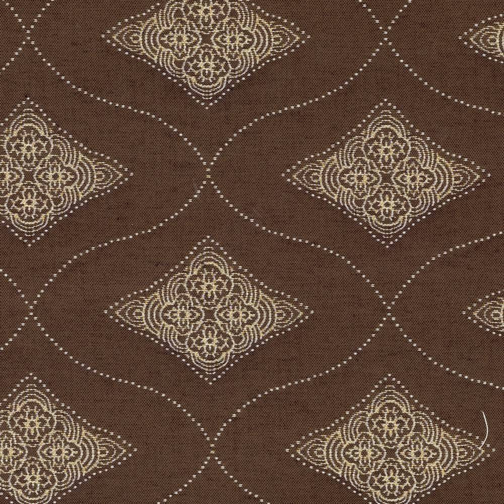 Cipollini Io Cola by Kasmir Fabric 1413 100% Acrylic USA 12,000 Wyzenbeek Double Rubs H: 7 2/8 inches, V:5 4/8 inches 54 - Fabric Carolina - Kasmir