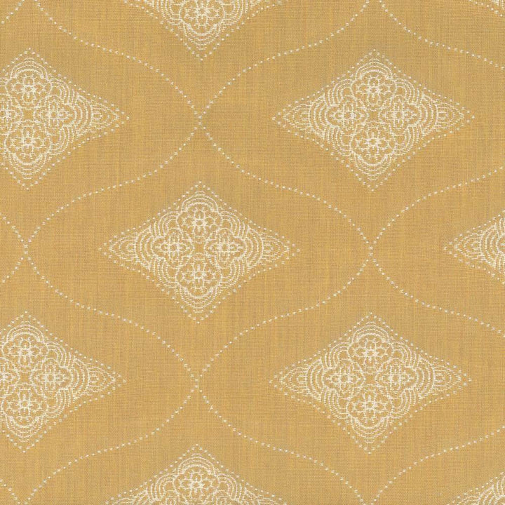 Cipollini Io Gold by Kasmir Fabric 1413 100% Acrylic USA 12,000 Wyzenbeek Double Rubs H: 7 2/8 inches, V:5 4/8 inches 54 - Fabric Carolina - Kasmir