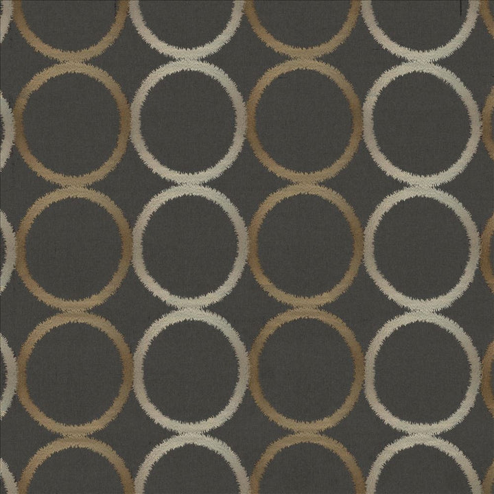 Circle Around Granite  by Kasmir Fabric 1433 75% Polyester 25% Viscose Embroidery 100% Viscose  INDIA  </p><p>Repeat: Horizontal: 18 3/8 inches and Vertical: 9 4/8 inches 51  - Fabric Carolina -