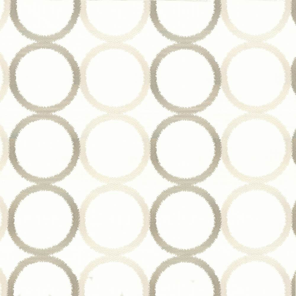 Circle Around Oyster by Kasmir Fabric 1433 75% Polyester
25% Viscose
Embroidery
100% Viscose
 INDIA </p><p>Repeat: Horizontal: 18 3/8 inches and Vertical: 9 4/8 inches 51 - Fabric Carolina -