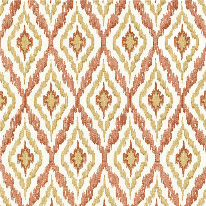 City Dreams Coral by Kasmir Fabric 1450 73% Polyester
27% Cotton
 INDIA 30,000 Wyzenbeek Double Rubs </p><p>Repeat: Horizontal: 4 2/8 inches and Vertical: 9 2/8 inches 51 - Fabric Carolina -