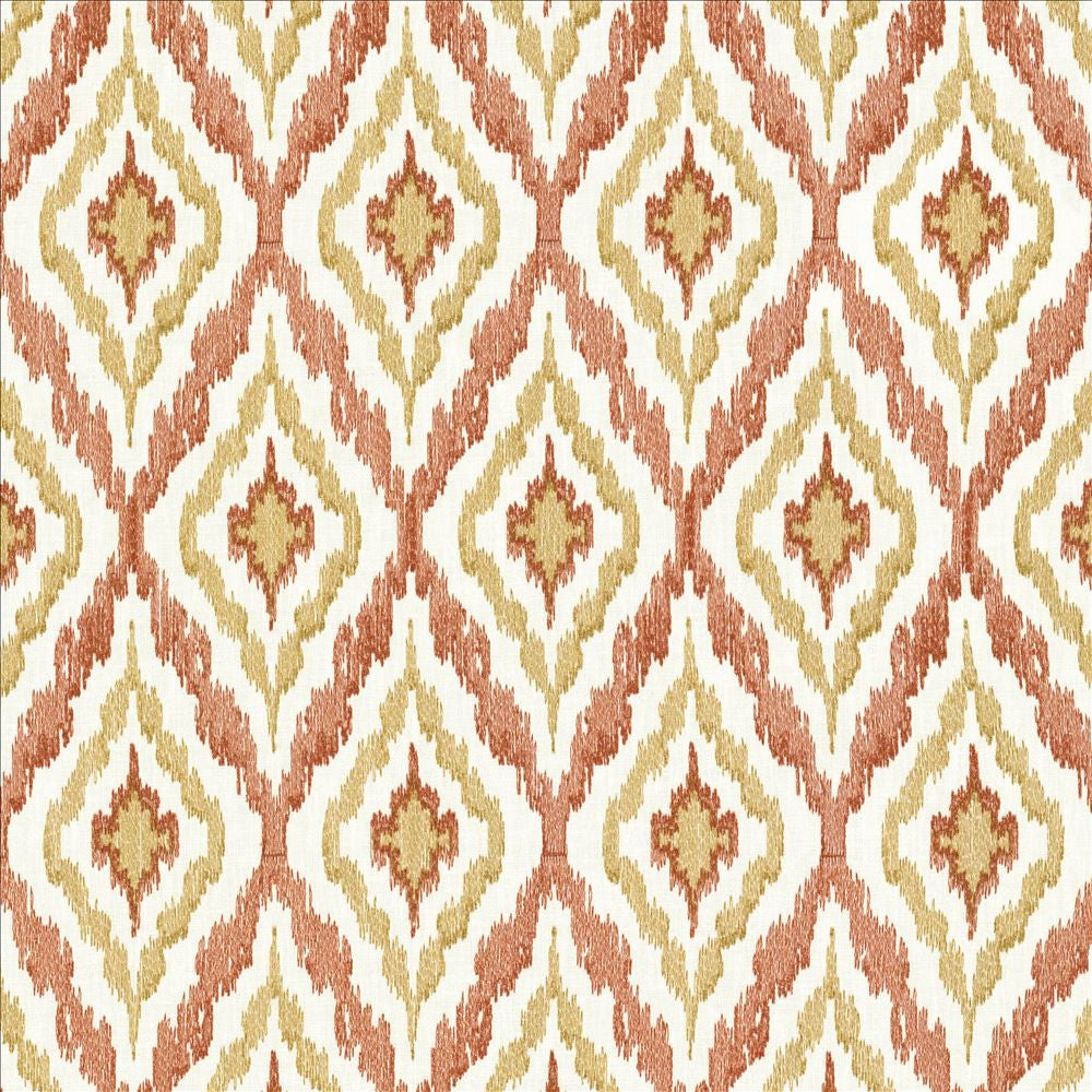 City Dreams Coral by Kasmir Fabric 1450 73% Polyester
27% Cotton
 INDIA 30,000 Wyzenbeek Double Rubs Horizontal: 4 2/8 inches and Vertical: 9 2/8 inches 54 - Fabric Carolina -