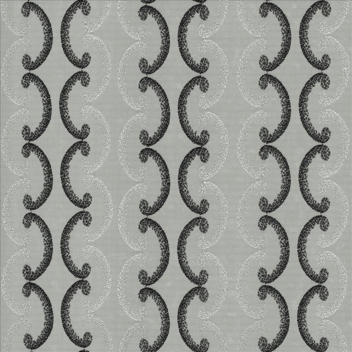 City Rhythm Thunderstorm by Kasmir Fabric 5077 100% Polyester Embroidery 100% Polyester CHINA Not Tested Horizontal: 11 inches and Vertical: 6 inches 116 - Fabric Carolina -