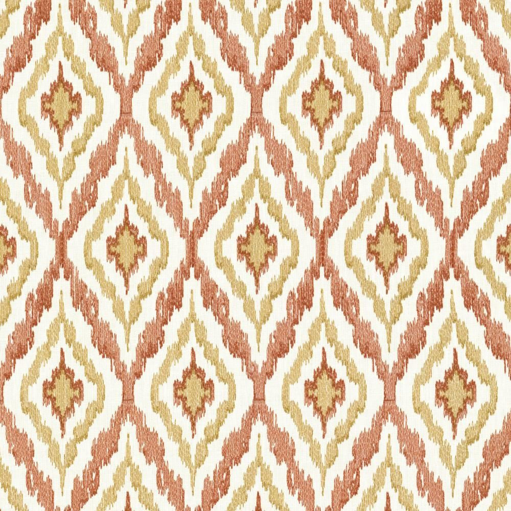 City Dreams Coral by Kasmir Fabric 1450 73% Polyester
27% Cotton
 INDIA </p><p>Repeat: Horizontal: 4 2/8 inches and Vertical: 9 2/8 inches 51 - Fabric Carolina -