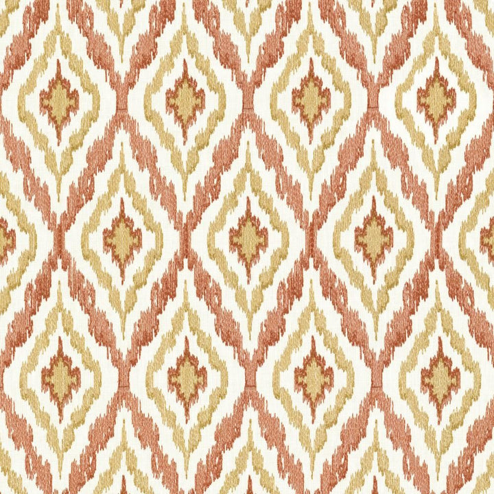 City Dreams Coral by Kasmir Fabric 1450 73% Polyester
27% Cotton
 INDIA </p><p>Repeat: Horizontal: 4 2/8 inches and Vertical: 9 2/8 inches 51 - Fabric Carolina -