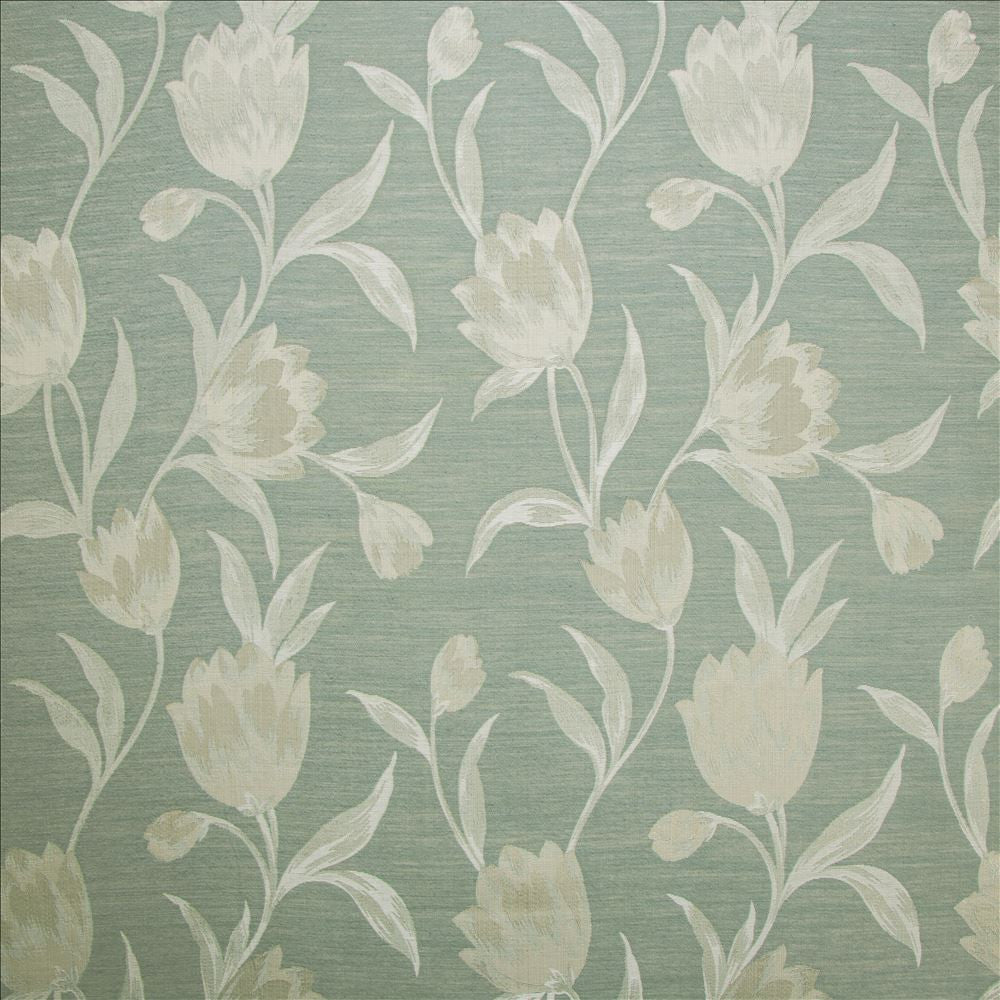 Clara Aqua by Kasmir Fabric 5142 67% Polyester
33% Cotton
 INDIA </p><p>Repeat: Horizontal: 13 6/8 inches and Vertical: 15 inches 55 - Fabric Carolina -