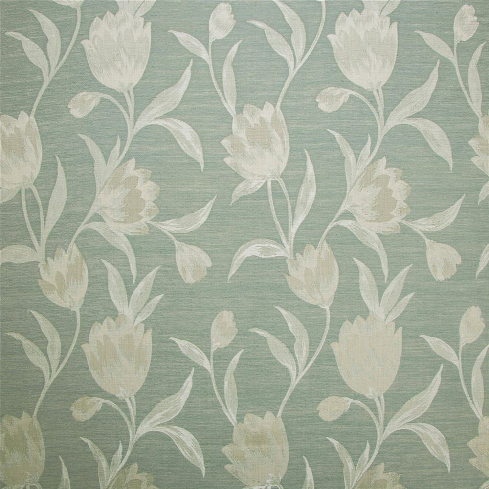 Clara Aqua by Kasmir Fabric 5142 67% Polyester 33% Cotton INDIA 50,000 Wyzenbeek Double Rubs Horizontal: 13 6/8 inches and Vertical: 15 inches 55 - Fabric Carolina -