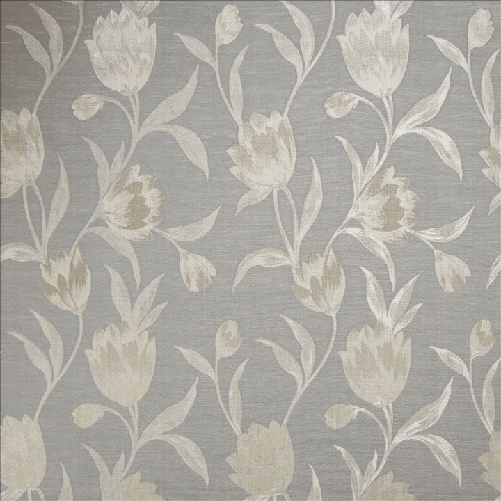 Clara Silver by Kasmir Fabric 5141 67% Polyester
33% Cotton
 INDIA 50,000 Wyzenbeek Double Rubs </p><p>Repeat: Horizontal: 13 6/8 inches and Vertical: 15 inches 55 - Fabric Carolina -