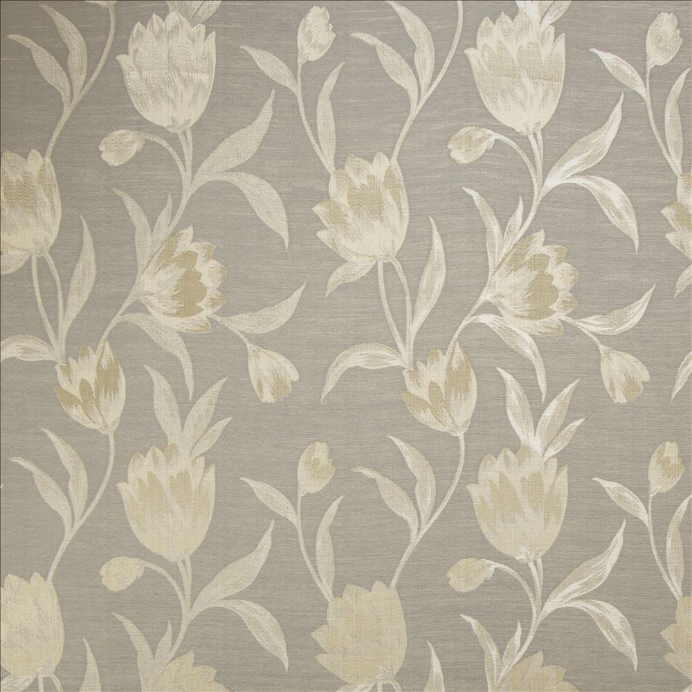 Clara Silver by Kasmir Fabric 5141 67% Polyester
33% Cotton
 INDIA </p><p>Repeat: Horizontal: 13 6/8 inches and Vertical: 15 inches 55 - Fabric Carolina -