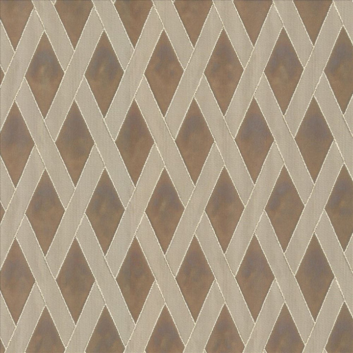 Classic Trellis Taupe by Kasmir Fabric 5084 100% Polyester
 CHINA 60,000 Wyzenbeek Double Rubs Horizontal: 1 7/8 inches and Vertical: 3 2/8 inches 55 - Fabric Carolina -