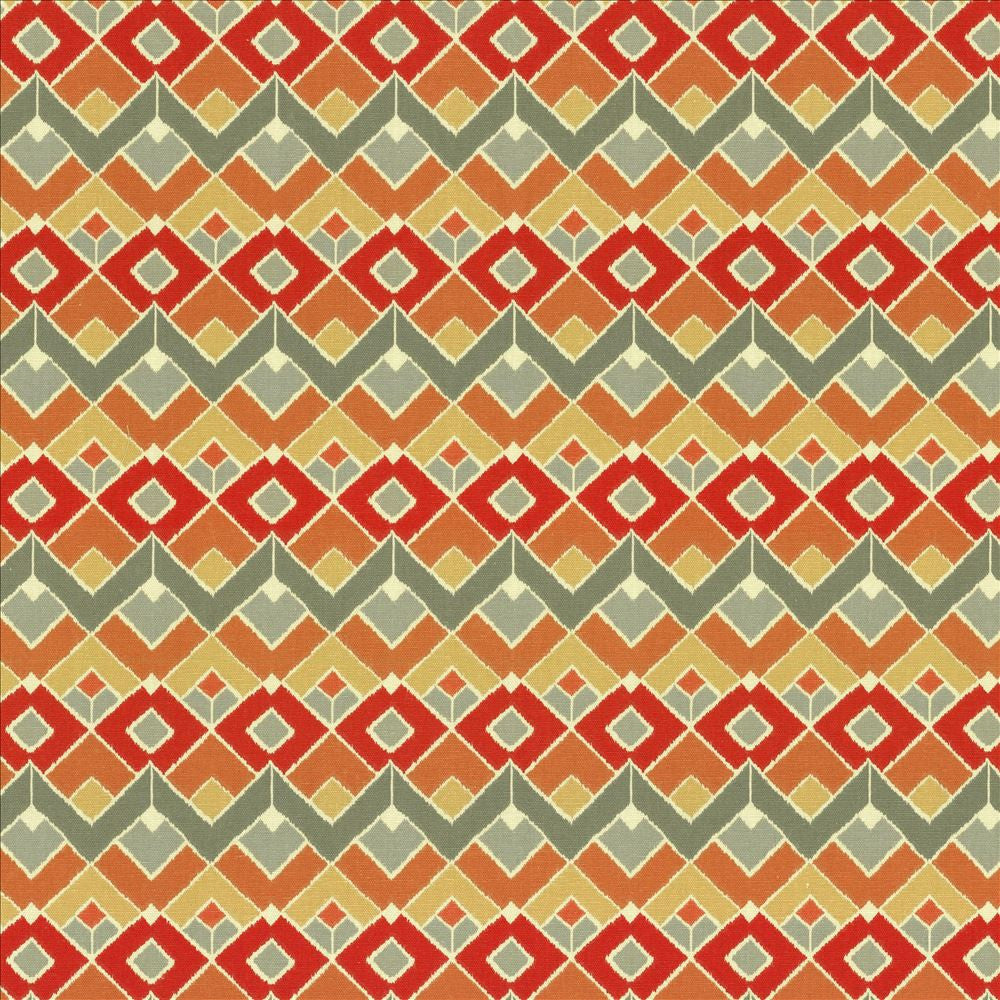 Clooney Blaze  by Kasmir Fabric See sample 100% Cotton
 TURKMENISTAN 15,000 Wyzenbeek Double Rubs </p><p>Repeat: Horizontal: 2 4/8 inches and Vertical: 4 4/8 inches 54  - Fabric Carolina -