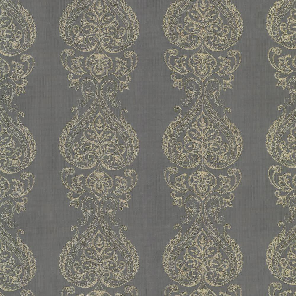 Cluny Black by Kasmir Fabric 1444 100% Polyester Embroidery Contents 100% Polyester CHINA H: 12 inches, V:13 inches 112 - 114 - Fabric Carolina - Kasmir
