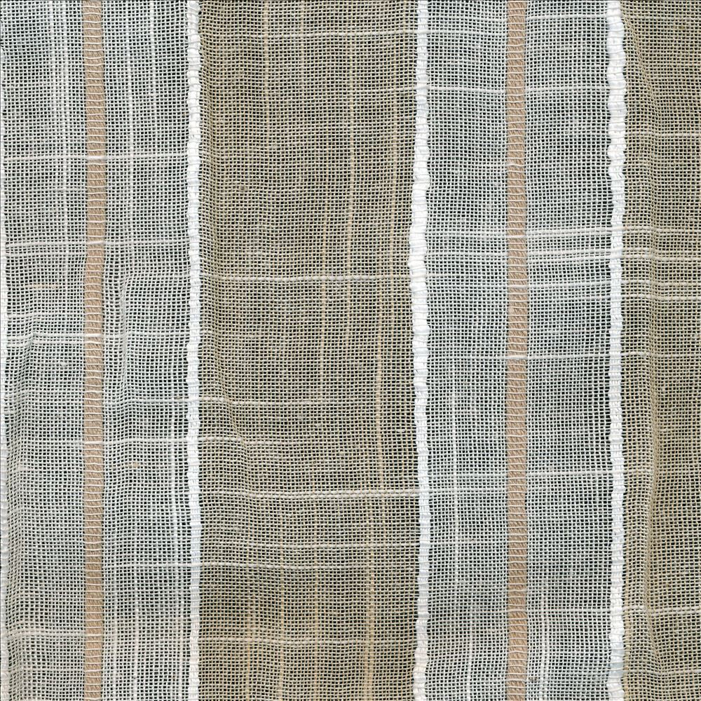 Coastal Stripe Natural by Kasmir Fabric 1373 70% Polyester 30% Cotton CHINA Not Tested Horizontal: 3 3/8 inches and Vertical: 0 Inches 114 - 118 - Fabric Carolina -