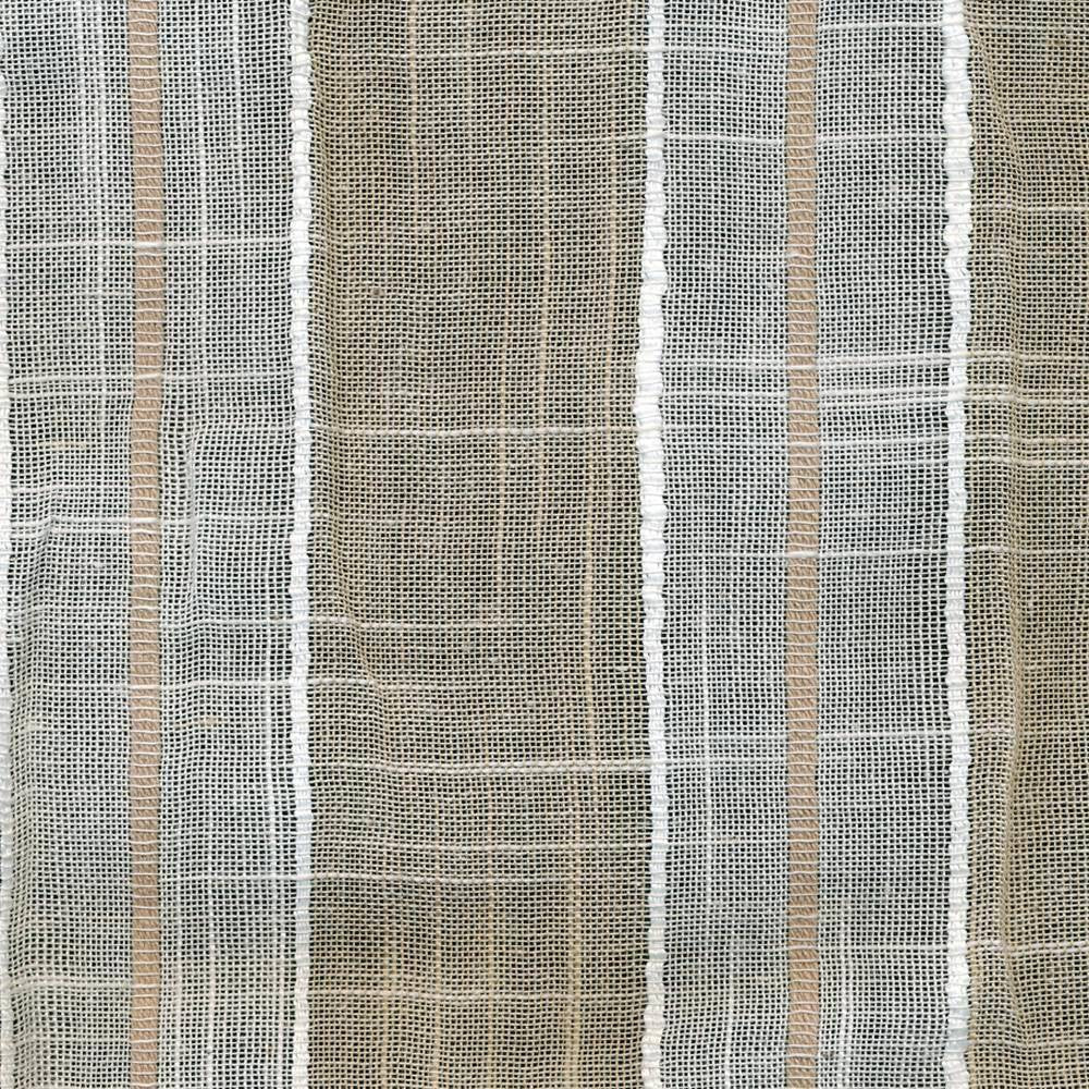 Coastal Stripe Natural by Kasmir Fabric 1373 70% Polyester 30% Cotton CHINA Not Tested H: 3 3/8 inches, V:N/A 114 - 118 - Fabric Carolina - Kasmir