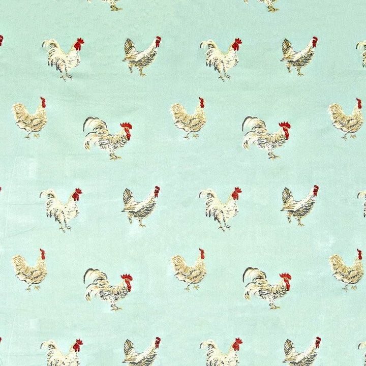 Cock A Doodle Reflection by Kasmir Fabric 1368 68% Rayon
32% Polyester
 CHINA 15,000 Wyzenbeek Double Rubs </p><p>Repeat: Horizontal: 14 6/8 inches and Vertical: 13 4/8 inches 54 - Fabric Carolina -