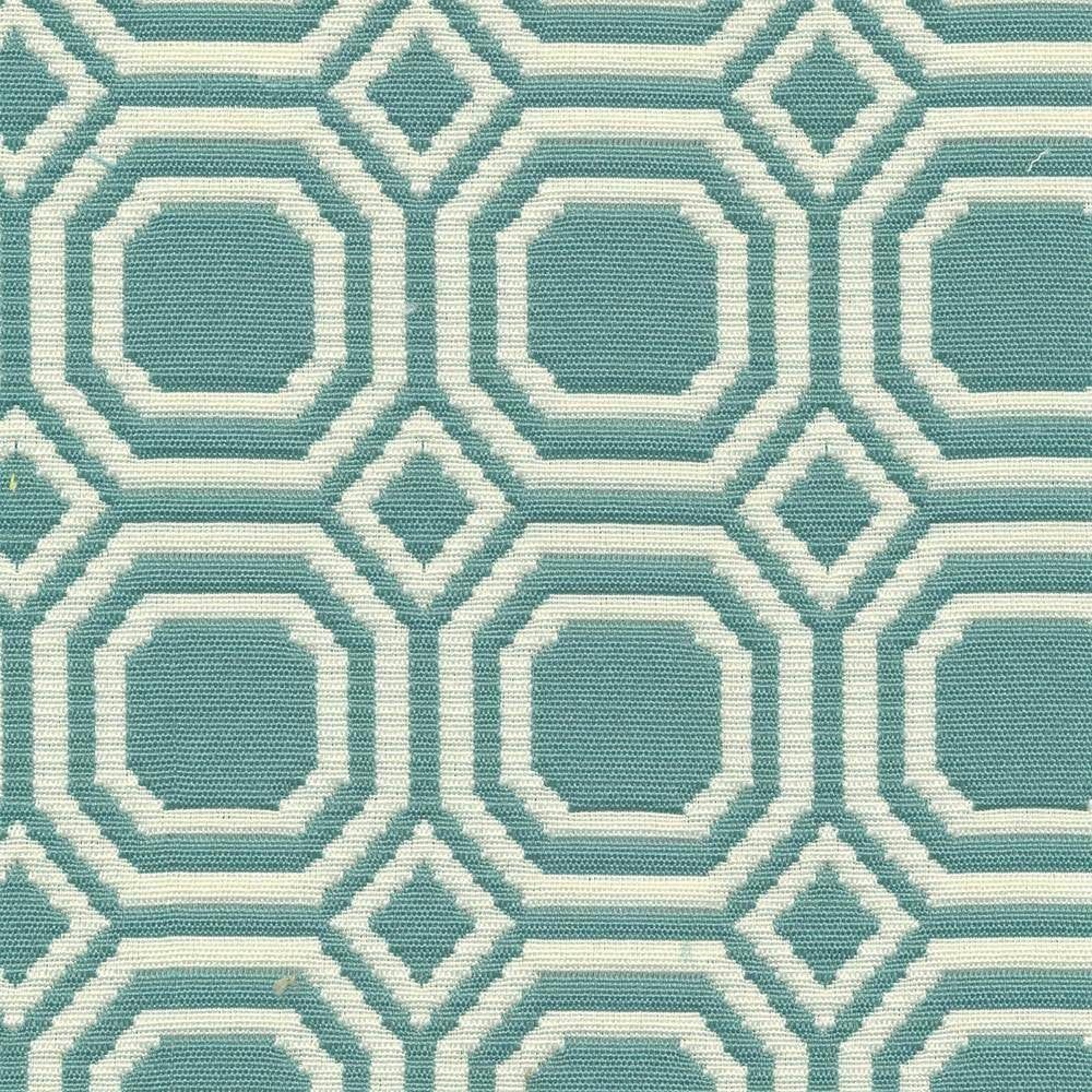 Coffer Teal by Kasmir Fabric 1401 36% Rayon 33% Polyester 31% Polypropylene CHINA 48,000 Wyzenbeek Double Rubs H: 1 6/8 inches, V:1 7/8 inches 56 - Fabric Carolina - Kasmir