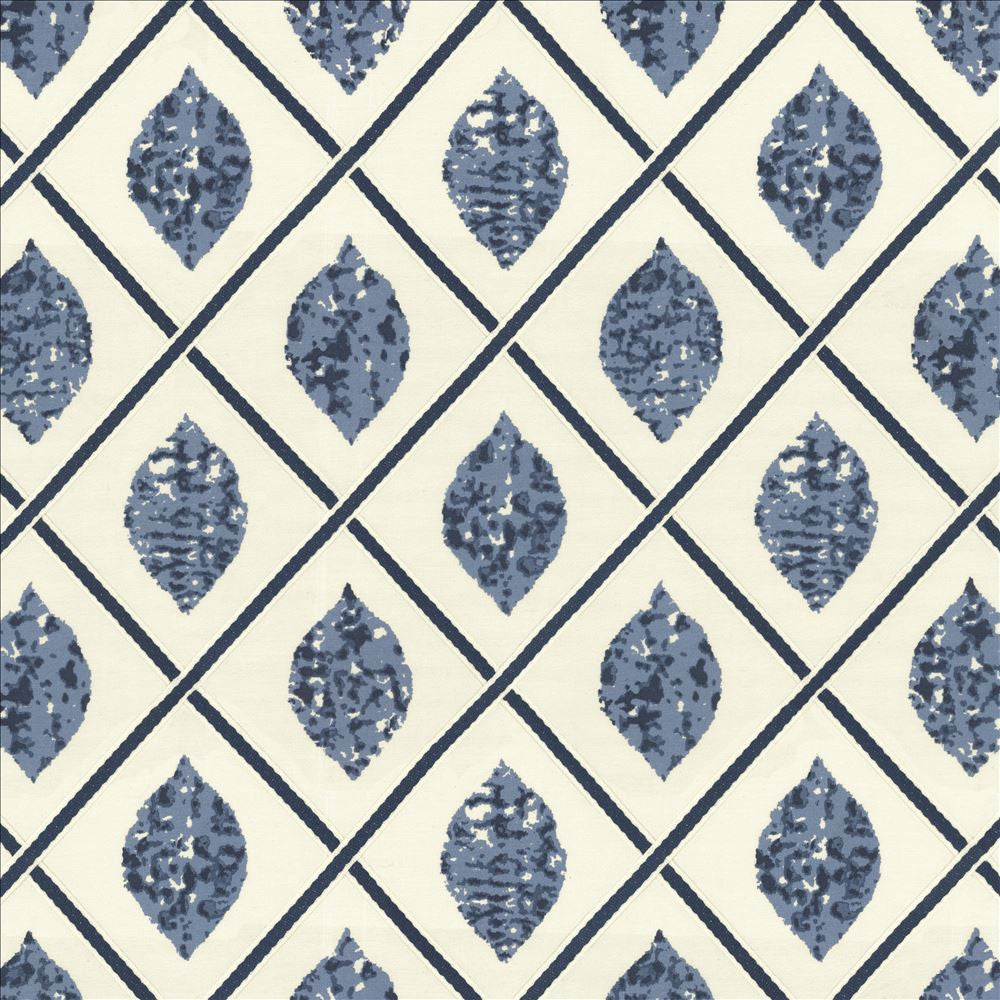 Collage Blue by Kasmir Fabric 1463 85% Cotton
15% Polyester
 INDIA 10,000 Wyzenbeek Double Rubs </p><p>Repeat: Horizontal: 10 4/8 inches and Vertical: 11 6/8 inches 52 - Fabric Carolina -